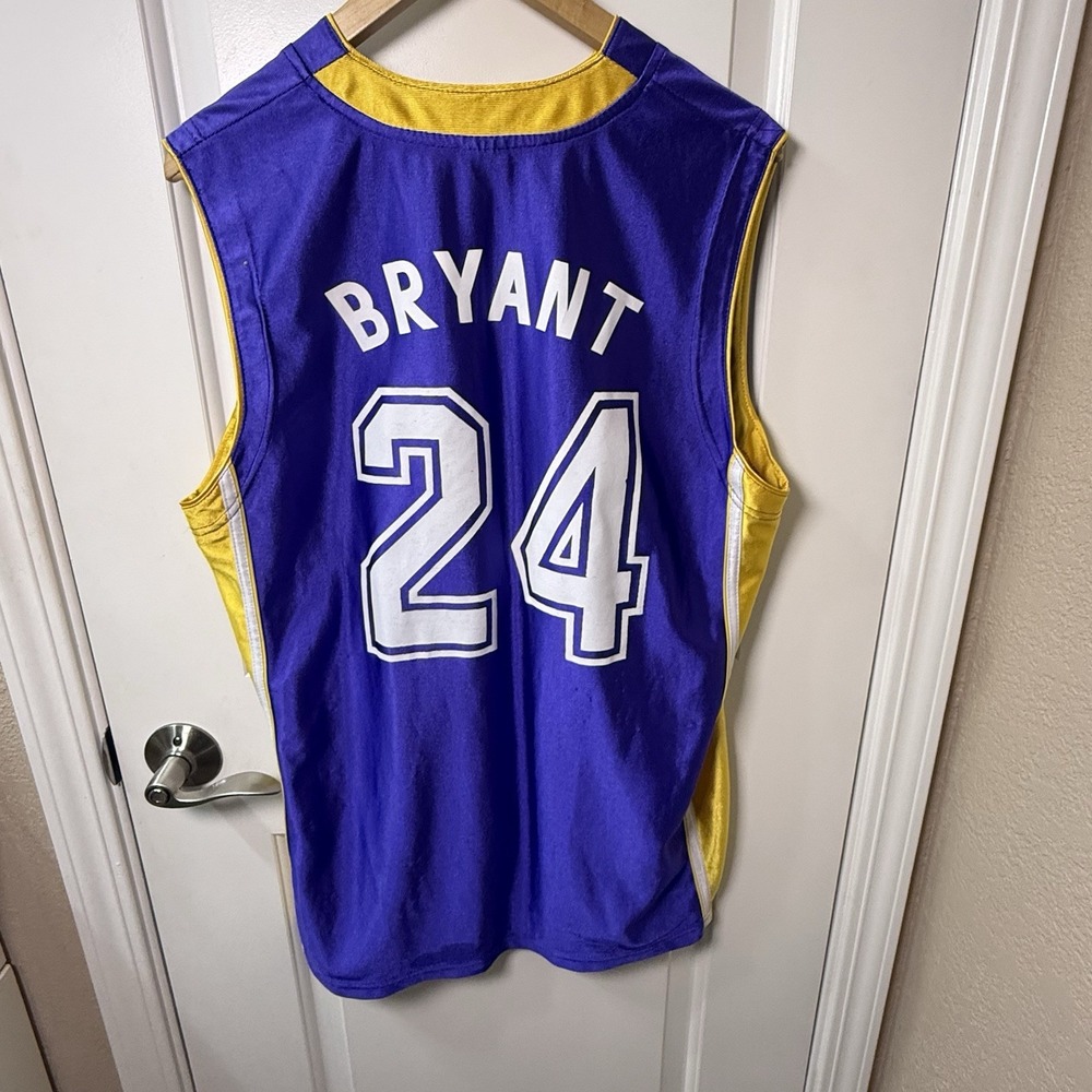 Kobe Bryant #24 Los Angeles Lakers Purple NBA Jersey Vintage Style 2XL